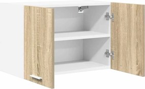 vidaXL Κρεμαστό ντουλάπι 2 pcs Σομόνα Δρυς και Λευκό 60 x 31 x 40 εκ