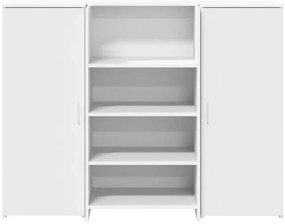 vidaXL Γραφείο υποδοχής  Λευκό 135x50x103,5 cm Κατασκευασμένο ξύλο