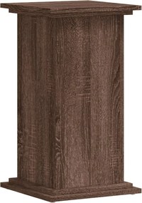 vidaXL Βάσεις Φυτών Καφέ Δρυς 33x33x60 εκ. Επεξεργασμένο Ξύλο
