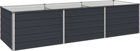 vidaXL Υψωμένο Κρεβάτι Κήπου Ανθρακί 242 x 80 x 55 cm