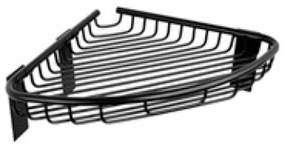 Γωνιακή Ραφιέρα Μπάνιου Reti 9637 55 21x21cm Black Karag Stainless Steel