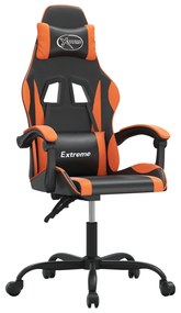 vidaXL Καρέκλα Gaming Μαύρο/Πορτοκαλί Συνθετικό Δέρμα