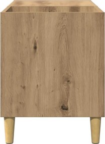 ντουλάπι δίσκων vidaXL Δρυς τεχνίτης 84,5x38x48 cm Κατασκευασμένο ξύλο