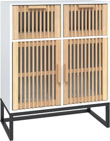 vidaXL Ντουλάπι Λευκό 60 x 30 x 75 εκ. από Επεξεργασμένο Ξύλο