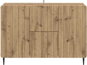 vidaXL Πλαϊνό γραφείο Artisan Δρυς 89 x 34,5 x 62 εκ.