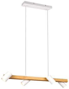 Φωτιστικό Οροφής - Ράγα Marley 312490431 80x20x150cm 4xGU10 35W Natural-White Trio Lighting