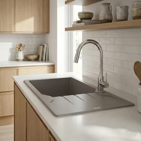 Sanitec Ultra Granite 812 (60x50) - Γρανιτένιος νεροχύτης - Nero