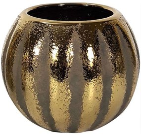 Βάζο Κεραμικό 0024-124-160 16x14cm Gold-Sand Ceramic