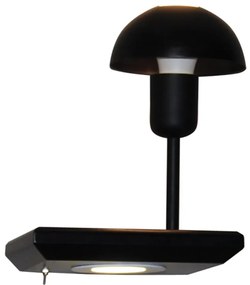 Φωτιστικό Τοίχου HL-3596 2SR 77-4164 Rowan Black Homelighting Μέταλλο,Ξύλο