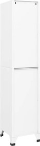 vidaXL Φοριαμός Λευκός 38 x 40 x 180 εκ. Ατσάλινος