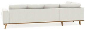 Γωνιακός Καναπές Seattle K121, Beige, 295x202x85cm, Πόδια: Ξύλο | Epipla1.gr