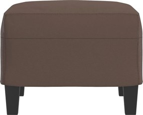 vidaXL Υποπόδιο Καφέ 60x50x41 εκ. από Συνθετικό Δέρμα