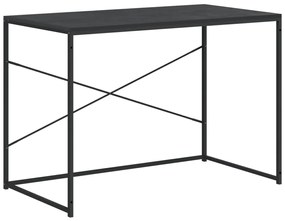 vidaXL Γραφείο Υπολογιστή Μαύρο 110 x 60 x 70 εκ. Επεξεργασμένο Ξύλο