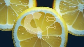 Σετ των 2 Intra Συλλεκτικό Ξύλινο Παζλ Plywood  4mm - Φρέσκες φέτες λεμονιού Σε Ξύλινο Κουτί - Διαστάσεις: 10x10 cm – 25 κομμάτια