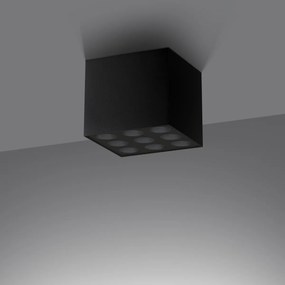 Φωτιστικό οροφής Ozzy 9,9xLED/16w, Χρώμα μαύρος