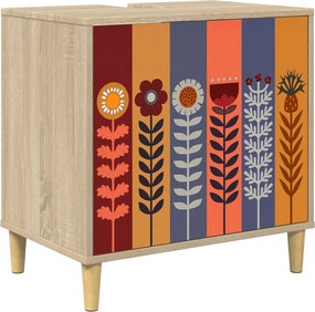 vidaXL Ντουλάπι Μπάνιου ESSEN Sonoma 60 x 40 x 60 εκ