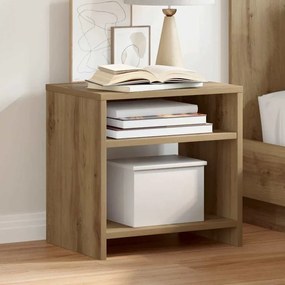 vidaXL Κομοδίνο Χρώμα Αρτισιανή Δρυς 40 x 30 x 40 εκ. από Επεξ. Ξύλο