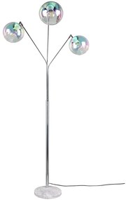 Φωτιστικό Δαπέδου Paxton 416900306 74,5x200cm 3xE27 10W Chrome-Irisierend Clear Trio Lighting
