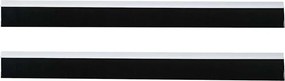 vidaXL Αυτοκόλλητες σφραγίδες πόρτας 2 pcs Λευκό 100 cm