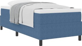 vidaXL Κρεβάτι με ελατήρια Μπλε και άσπρο 100 x 200 cm