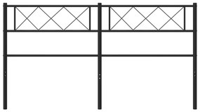 vidaXL Κεφαλάρι Μαύρο 135 εκ. Μεταλλικό