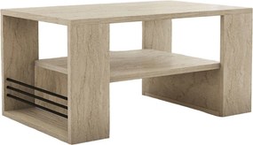 Τραπέζι Σαλονιού Με 3 Ράφια (80x50x40) A-G Iris 495SSE2113 Marble