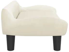 vidaXL Κρεβάτι Σκύλου Κρεμ 70 x 40 x 24 εκ. Βελούδινο