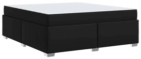 vidaXL Σκελετός Κρεβατιού Άλλο Μαύρο 180 x 200 cm Τεχνητό δέρμα