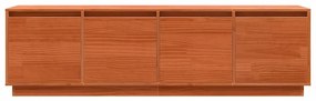 vidaXL Ντουλάπι TV Καφέ 156 x 37 x 45 εκ Μασίφ ξύλο πεύκου