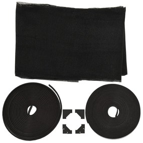 vidaXL Σήτα Εντόμων Μαγνητική για Παράθυρα Ανθρακί 80x120 εκ.