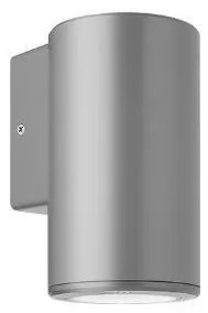 Απλίκα Τοίχου Στρογγυλή GU10 9W IP65 Πλαστικό Φ9 Up&amp;Down ΦOS_ME-21-0203-10-Γκρι 21-0203-10