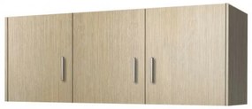 Intrahome Πατάρι ντουλάπας τρίφυλλο σε χρώμα δρυς 110x50x60 Intrahomesa-00652697