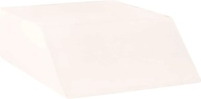 vidaXL Μαξιλάρι Ποδιών Μονόχρωμο Λευκό 63 x 52 x 19,5 εκ PU Αφρός
