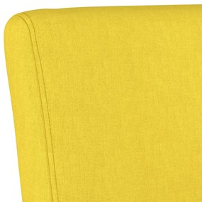 vidaXL Πολυθρόνα Ανοιχτό Κίτρινο Υφασμάτινη