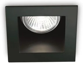 Χωνευτό Σποτ Φωτιστικό Οροφής 1xGU10 Μαύρο Downlight Funky 243849 Ideal Lux 243849
