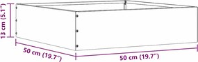 vidaXL Περίγραμμα γκαζόν 6 pcs Σκ rusty 50 x 50 x 13 εκ