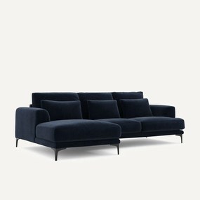 Γωνιακός καναπές αριστερός από βελούδινο chenille, Marsile