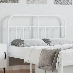 vidaXL Κεφαλάρι Λευκό 120 εκ. Μεταλλικό