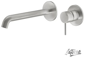 Μπαταρία Νιπτήρα Τοίχου Elle316 La Torre Brushed Inox 35032-111