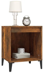 vidaXL Κομοδίνο Καπνιστή Δρυς 40x35x50 εκ.