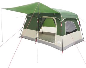 vidaXL Οικογενειακή Σκηνή Πράσινο 320 x 210 x 180 εκ Πολυεστέρας