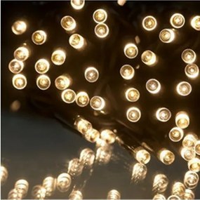 100 φωτάκια LED με πράσινο καλώδιο, λευκό ζεστό OEM