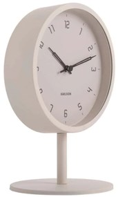 Ρολόι Επιτραπέζιο Stark KA5951WG Φ15x22,5cm Warm Grey Karlsson Μέταλλο