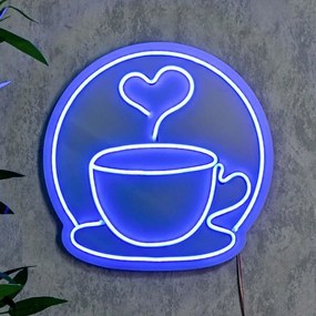 Διακοσμητικό Φωτιστικό Τοίχου Coffee Cup 395NGR2511 30,5x30cm Led 36W Blue Wallity