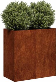 vidaXL Γλάστρα Κήπου Σκ rusty 80 x 40 x 80 cm