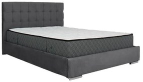 Επενδυμένο Κρεβάτι New Cagliari Fylliana Γκρί 90x200 εκ. 99x214x115 εκ.