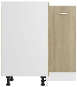 vidaXL Ντουλάπι Δαπέδου Γωνιακό Lyon Sonoma Δρυς 75,5x75,5x81,5 εκ.