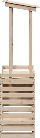 vidaXL Τραπέζι Μπαρ Κήπου με Οροφή 112,5x57x195,5 εκ. Μασίφ Πεύκο
