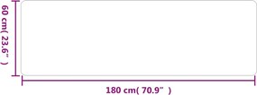 vidaXL Χαλί Διάδρομος Ανθρακί 60 x 180 εκ.