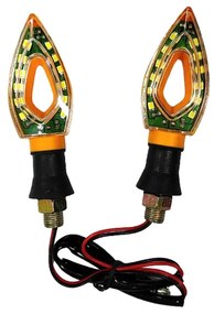 Wenchang Φλας Μηχανής σετ 2τμχ 12V - Motorcycle LED Replacement Globe Corner Lights